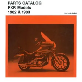 1982-1983 FXR Models Parts Catalog #99439-83B – Motorcycle Manual