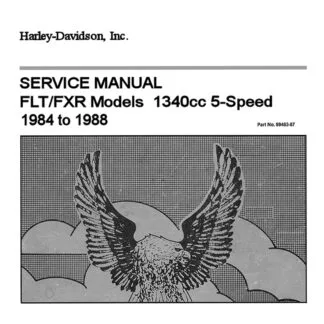 1984-1988 FLT & FXR Models Service Manual #99483-87 – Motorcycle