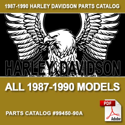 1987-1990 All 1340cc Models Parts Catalog #99450-90A