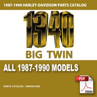 1987-1990 All 1340cc Models Parts Catalog
