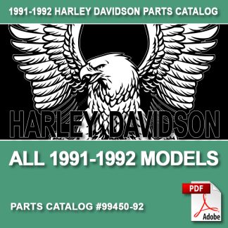 1991-1992 All 1340cc Models Parts Catalog #99450-92