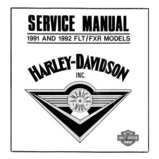 1991-1992 FLT - FXR Models Service Manual #99483-92