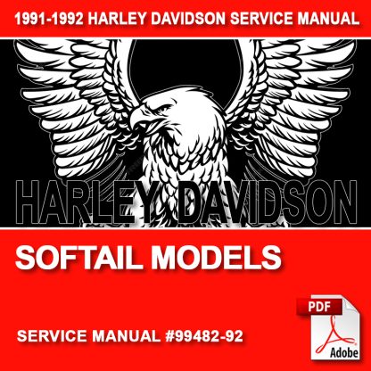 1991-1992 Softail Models Service Manual #99482-92