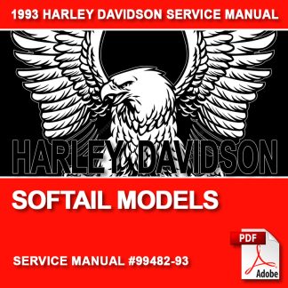 1993 Softail Models Service Manual #99482-93