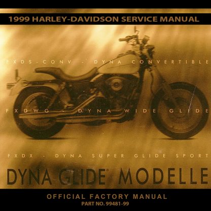 1999 Dyna Models Service Manual