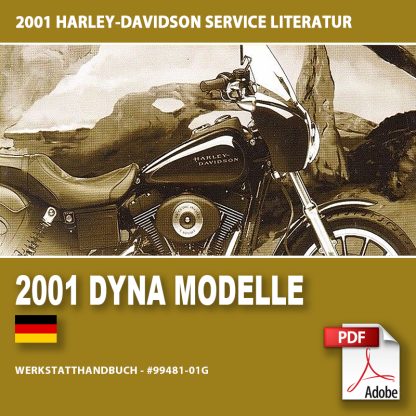 2001 Dyna Modelle Werkstatthandbuch #99481-01G