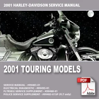 2001 Touring Models Parts Catalog #99456-01B – Motorcycle Manual
