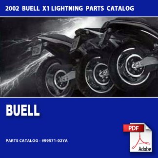 2002 Buell X1 Lightning Models Parts Catalog