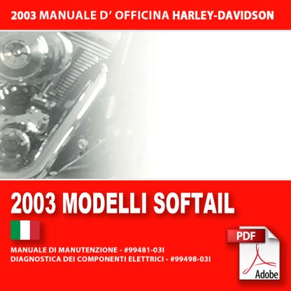 2003 Manuale di manutenzione modelli Softail