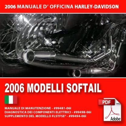 2006 Manuale di manutenzione modelli Softail
