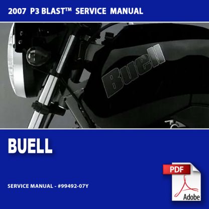 2007 Buell P3 Blast Models Service Manual