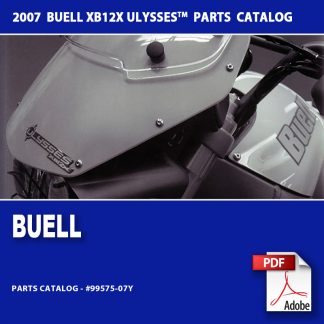 2007 Buell XB12X Models Parts Catalog