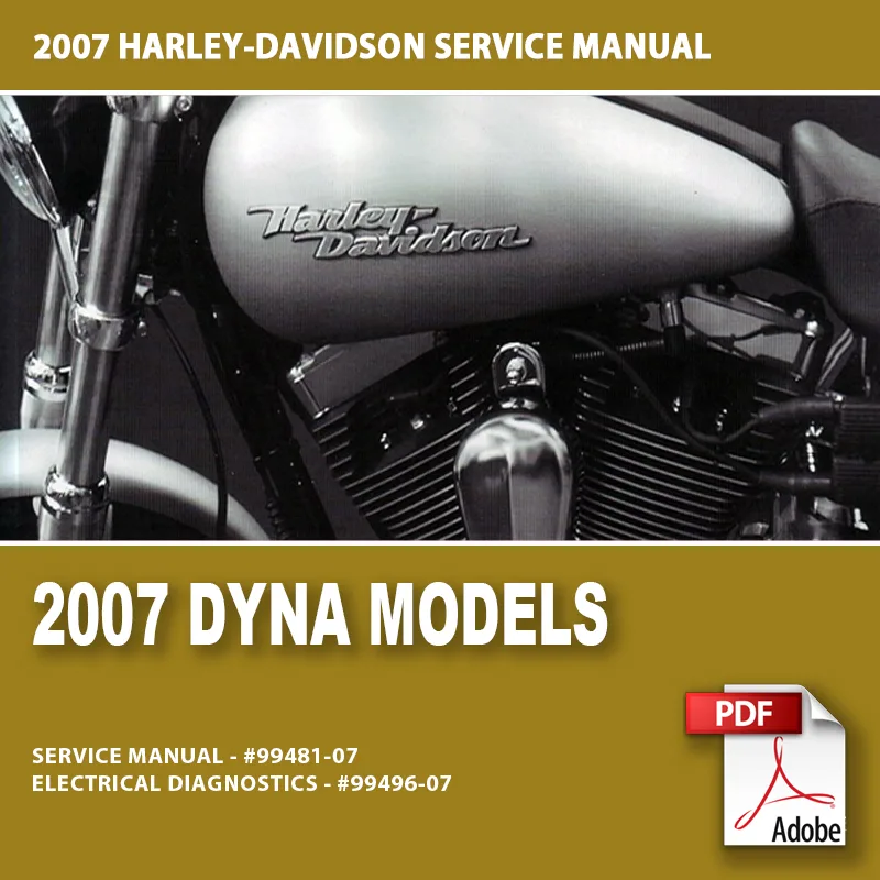 2007 Dyna Models Service Manual #99481-07 – Motorcycle Manual Download