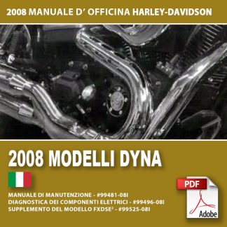 2008 Manuale di manutenzione modelli Dyna