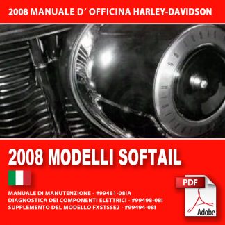 2008 Manuale di manutenzione modelli Softail