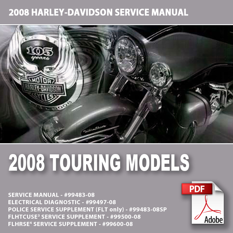 1998 Harley touring service manual road king street glide electra flht fltr flhr 