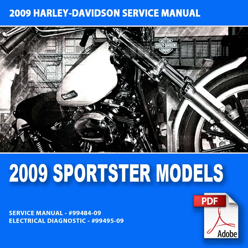 2009 Sportster Models Service Manual #99484-09 – Motorcycle Manual