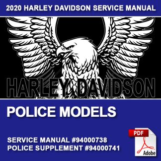 2020 Police Models Service Manual Set #94000741 and #94000738